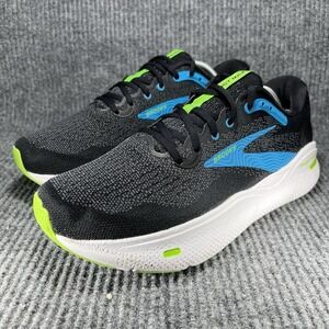 Brooks Ghost Max Mens Size 10.5 WIDE Black Atomic Blue Running Shoes 1104062E060